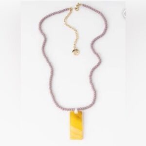 Plunder Design Jewelry Gigi Eggplant Purple Bead Pendant Necklace NWOT